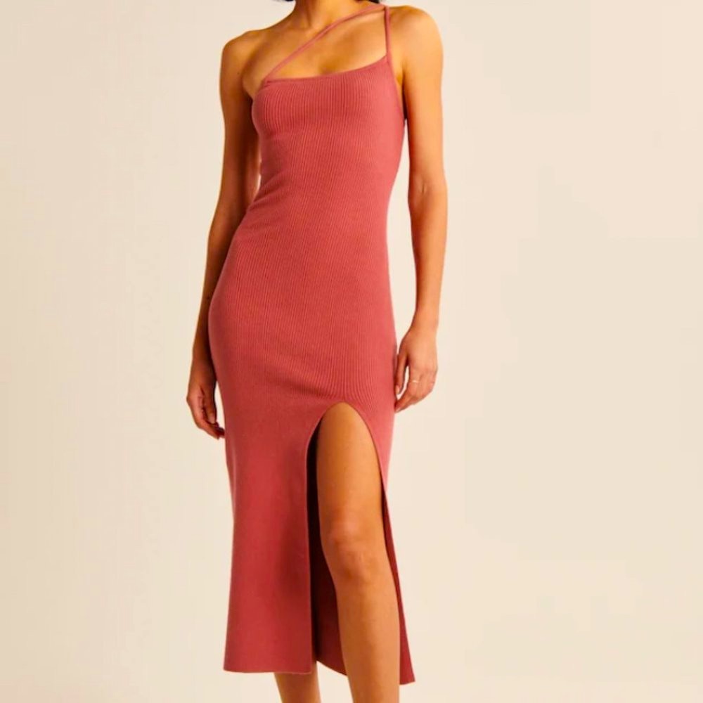 Abercrombie & Fitch Pink Midi Dress